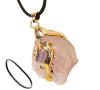 Collana in naturale,Collana con ciondolo in pietra grezza | Collana con ciondolo con pietre preziose Ciondoli in naturale - Collana curativa irregolare da donna, gioielli da donna per uomo e collo