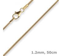 Collana In Oro 333 A Catena Di Serpente 50Cm