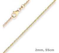 Collana In Oro 333 Fili D'Oro Rotondi 2 Mm 55 Cm