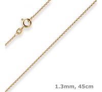 Collana In Oro 333 Goldkette Ankerchain 1,3Mm 45Cm