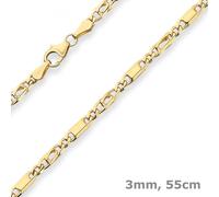 Collana In Oro 585 Con Perle Di Occhio Di Tigre 55Cm