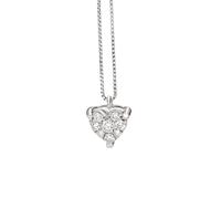 Collana in Oro Bianco con Brillanti Cuore Gioielleria Scardi Firenze