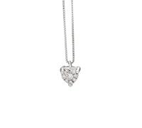 Collana in Oro Bianco con Brillanti Cuore Gioielleria Scardi Firenze