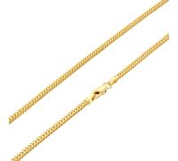 Collana In Oro Giallo 10K Da Donna 2Mm Franco Square Box Foxtail Wheat 16"
