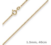 Collana In Oro Giallo 333 Con Perline Di 1,5Mm 40Cm