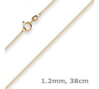Collana In Oro Giallo 585 Con Maglia A Panzer Di 1,2Mm 38Cm