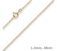 Collana In Oro Giallo 585 Con Maglia A Panzer Di 1,2Mm 38Cm