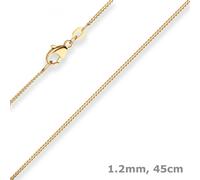 Collana In Oro Giallo 585 Con Maglia A Panzer Di 1,2Mm 45Cm