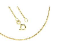 Collana in oro giallo 585 da 14 carati, larghezza 0,90 mm, lunghezza a scelta, Oro Giallo, Nessuna pietra preziosa