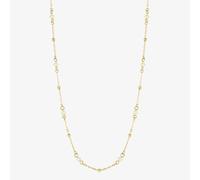 Collana in oro giallo 9 kt con perle d'acqua dolce e sfere GN367W