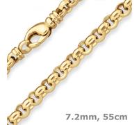 Collana In Oro Giallo Opaco 585 55Cm Con Perline Di 7,2Mm