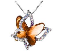 Collana in Oro Reale Per le donne Birthstone gioielli collana di cristallo regali con collane e ciondoli di cristallo premium Collana Di Versi Della Bibbia (L, L)