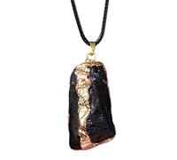 Collana in ossidiana nera, elegante gioiello con pietre naturali, elegante ciondolo in energetico, catena di pietra regolabile, protezione spirituale, collana decorativa fatta a mano, unisex