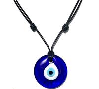 COLLANA IN PELLE CON OCCHIO TURCO CRISTALLO, Pelle