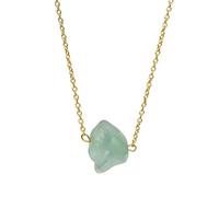 Collana in pietra naturale a forma di goccia - cri Collana con ciondolo in pietra grezza di cristallo curativo, ciondolo di cristallo da 15-25 mm, gioiello di cristallo grezzo irregolare, regalo di Na