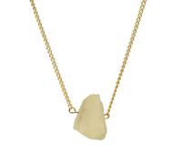 Collana in pietra naturale a forma di goccia - cri Collana con ciondolo in pietra grezza di cristallo curativo, ciondolo di cristallo da 15-25 mm, gioiello di cristallo grezzo irregolare, regalo di Na