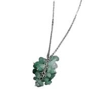 Collana in pietra naturale a forma di goccia - cri Collana con cristalli curativi naturali, ciondolo con pietra preziosa for uomini e donne, collana con ciondolo di cristallo come regalo di guarigione