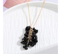 Collana in pietra naturale a forma di goccia - cri Collana con cristalli curativi naturali, ciondolo con pietra preziosa for uomini e donne, collana con ciondolo di cristallo come regalo di guarigione