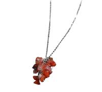 Collana in pietra naturale a forma di goccia - cri Collana con cristalli curativi naturali, ciondolo con pietra preziosa for uomini e donne, collana con ciondolo di cristallo come regalo di guarigione