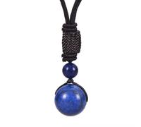Collana in pietra naturale a forma di goccia - cri Collana fatta a mano con pietre di cristallo naturale for donne e uomini, ciondolo sferico for protezione, cristalli e pietre curative, ciondolo for