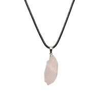 Collana in pietra naturale a forma di goccia - cri Piccola collana con ciondolo di cristallo grezzo curativo - Regalo di gioielli in cristallo fatti a mano for lui e for lei - Ciondolo con pietra prez
