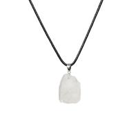 Collana in pietra naturale a forma di goccia - cri Piccola collana con ciondolo di cristallo grezzo curativo - Regalo di gioielli in cristallo fatti a mano for lui e for lei - Ciondolo con pietra prez