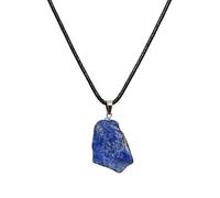 Collana in pietra naturale a forma di goccia - cri Piccola collana con ciondolo di cristallo grezzo curativo - Regalo di gioielli in cristallo fatti a mano for lui e for lei - Ciondolo con pietra prez