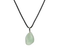 Collana in pietra naturale a forma di goccia - cri Piccola collana con ciondolo di cristallo grezzo curativo - Regalo di gioielli in cristallo fatti a mano for lui e for lei - Ciondolo con pietra prez