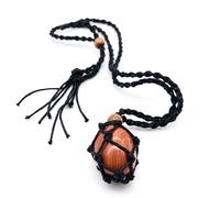 Collana in pietra naturale a forma di goccia - cri Pietre di quarzo curative, ciondolo tascabile in rete, collana con pietre preziose di cristallo naturale, pietre curative irregolari, pendenti Reiki