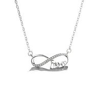 Collana infinita in argento for donna S925 Argento sterling Amico...
