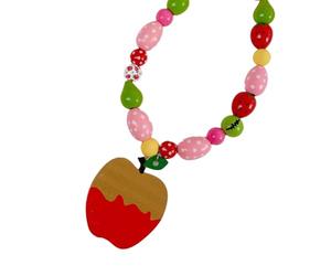 Collana ispirata al dolce frutto sognante progettata per il piacere della dopamina con perline multicolore che garantiscono una facile usura ed elegante espressione quotidiana comoda collana a forma