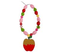 Collana ispirata alla frutta sognante progettata per il piacere della dopamina con perline multicolore che garantiscono una facile vestibilità ed elegante collana con dopamina espressione quotidiana