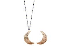 Collana KIDULT 751007 Acciaio 316L A. de Saint-Exupéry"Fai della tua vita." Luna