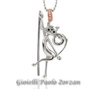 Collana La gatta gioielli modello trendy Ref. LG06CL