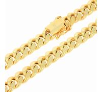 Collana Leggera In Oro Giallo 14K Da Uomo Con Maglia Miami Cuban Link 8,7Mm 24"