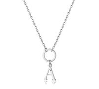 Collana Lettera A Sagapo Donna Girocollo Acciaio Iniziale SHAC65 S'agapo