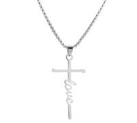 Collana Love Cross - Argento