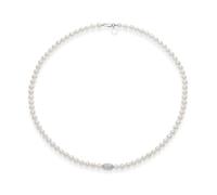 Collana LOVE STORIES PERLE ORO SFERA DIAMANTATA FWQ283 Comete Donna