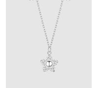 Collana Luca Barra Donna Acciaio Pendente Fiore Zirconi Bianchi _CK2194
