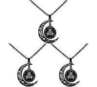 Collana lunare Gioielli Moon Witch Gothic Necklace Collana a ciondolo per donne