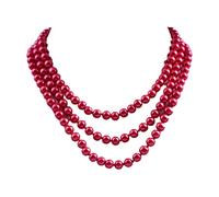 Collana lunga anni '20 di perle finte collana di perle finte collana di perle lunghe imitazione collana di perle anni '20 Gatsby bigiotteria, 8mm