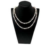 Collana Lunga di Madreperla Perla Donna Moda Modello Classico Elegante M/C 08