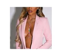 Collana lunga per seno gioiello bikini silver pietre colorate Breast Chain 50515