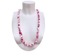 Collana Girocollo Cristalli Fiori Perla Donna Brillante Elegante Classic Argento