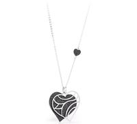 Collana Lunga Sagapo Cuore Donna in Acciaio e Glitter Sagapò SGL07 S'agapo