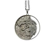 Collana Lupo Witcher Geralt Di Rivia Lupo Bianco Medaglione Vichingo Ciri Triss Yennefer Talismano Accessori Auto Wolf Magia Cosplay Idea Regalo