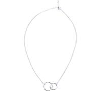 Collana Madre Figlia - Collana in Argento Sterling Intrecciato con 2 Cerchi, collane di Gioielli Regalo di Compleanno per la Festa della Mamma per Sorelle, Argento Attractive Processing