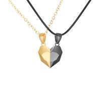 Collana magnetica in argento sterling 925 per donne e uomini, 2 pezzi/set Collane per coppie Attrazione tra amanti Collana con ciondolo a cuore, Bestie