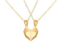 Collana magnetica in argento sterling 925 per donne e uomini, 2 pezzi/set Collane per coppie Attrazione tra amanti Collana con ciondolo a cuore, Bestie