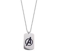 Marvel Collana Pendente Avengers in Acciaio Inossidabile per Bambini, Lunghezza 56 cm